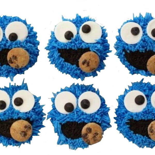 Cookie Monster Cupcakes