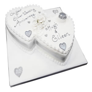 Silver Anniversary Cake