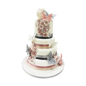 Butterfly Attraction Wedding Cake