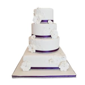 Diamante Elegance Wedding Cake