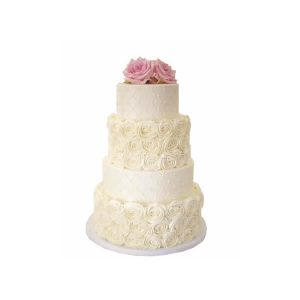 Rose Cushion Wedding Cake