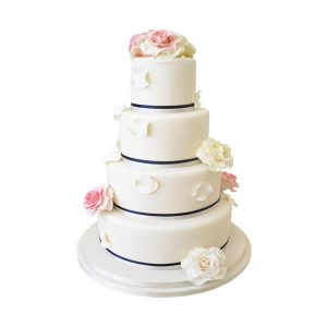Rose Petals Wedding Cake