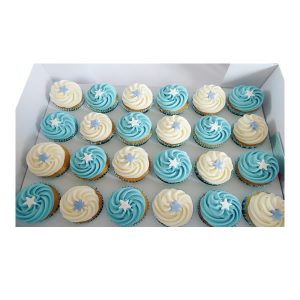 Christening Swirl Cupcakes