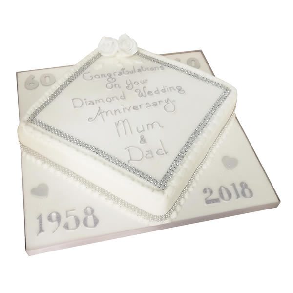 Diamond Anniversary Cake