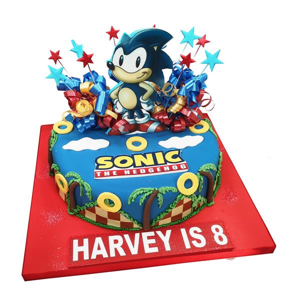 Sonic Hedgehog Birthday Cake